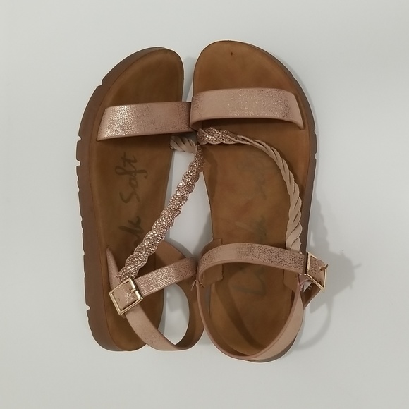 Girls Sandals Rose Gold Size 3 - Picture 3 of 15